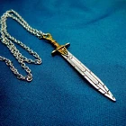 Высококачественное винтажное ожерелье с кулоном в виде морского монстра Перси Джексона с мечом кинжала ожерелье для мужчин и женщин ювелирные изделия аксессуары