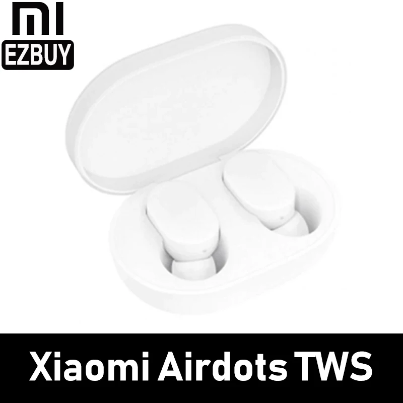 Фото Xiaomi mi AirDots TWS Bluetooth наушники беспроводные вкладыши BT 5 0 стерео гарнитура с c для iPhone