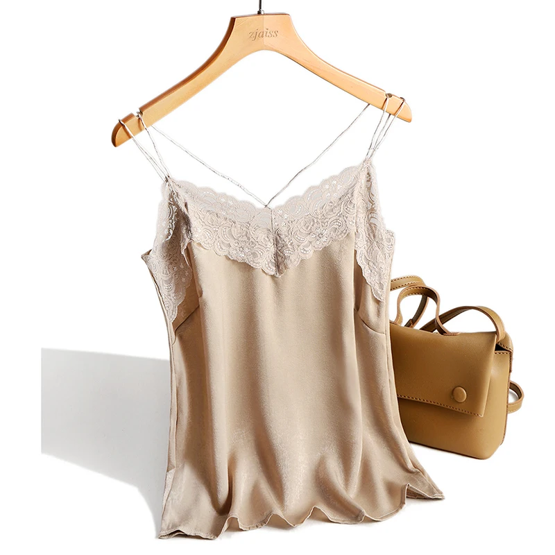 Женский кружевной топ с лямкой на шее zjaiss повседневный без рукавов женские майки