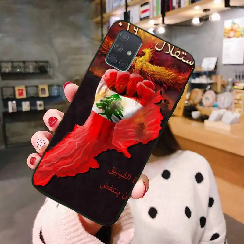 Чехол для телефона PENGHUWAN с ливанским флагом Samsung Galaxy A21S A01 A11 A31 A81 A10 A20E A30 A40 A50 A70 A80 A71