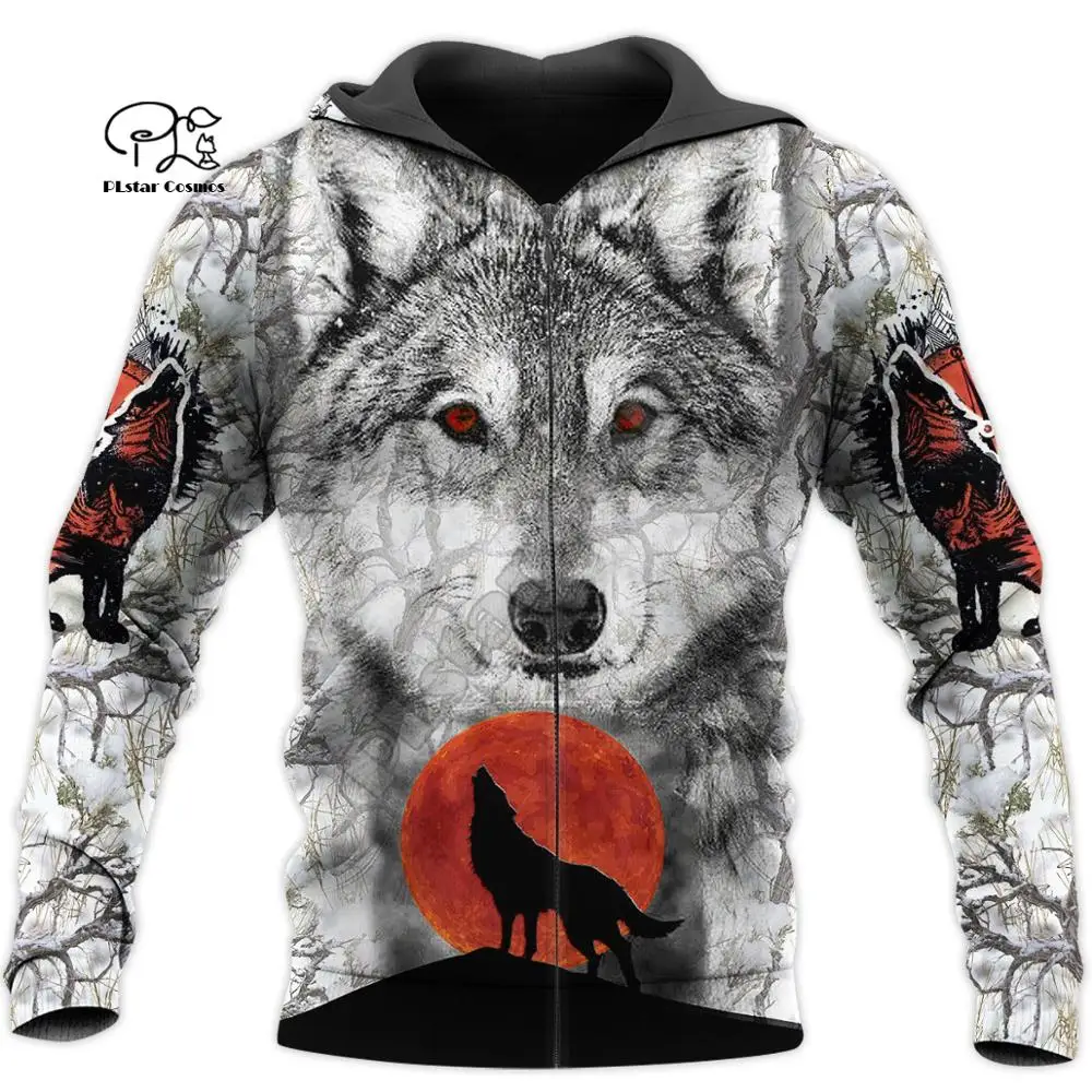 

PLstar Cosmos Animal Hunter Art Wolf Hunting Tattoo Tracksuit Pullover NewFashion Sweatshirt 3DPrint Men/Women Casual Hoodies 10