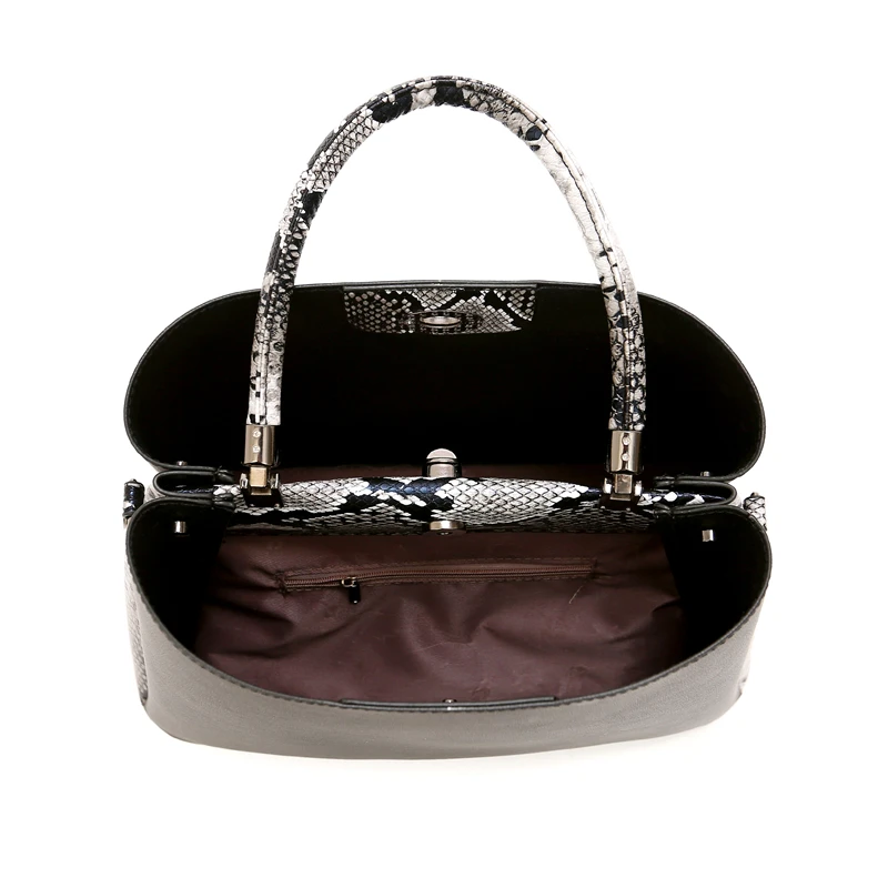 Женская Роскошная Высококачественная классическая сумочка со змеиным узором