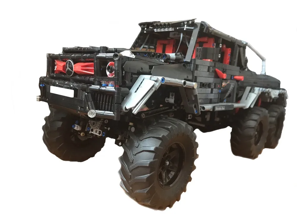 Науки и техники строительный блок moc 27039rc6 * 6 беговые грузовик дистанционный пульт