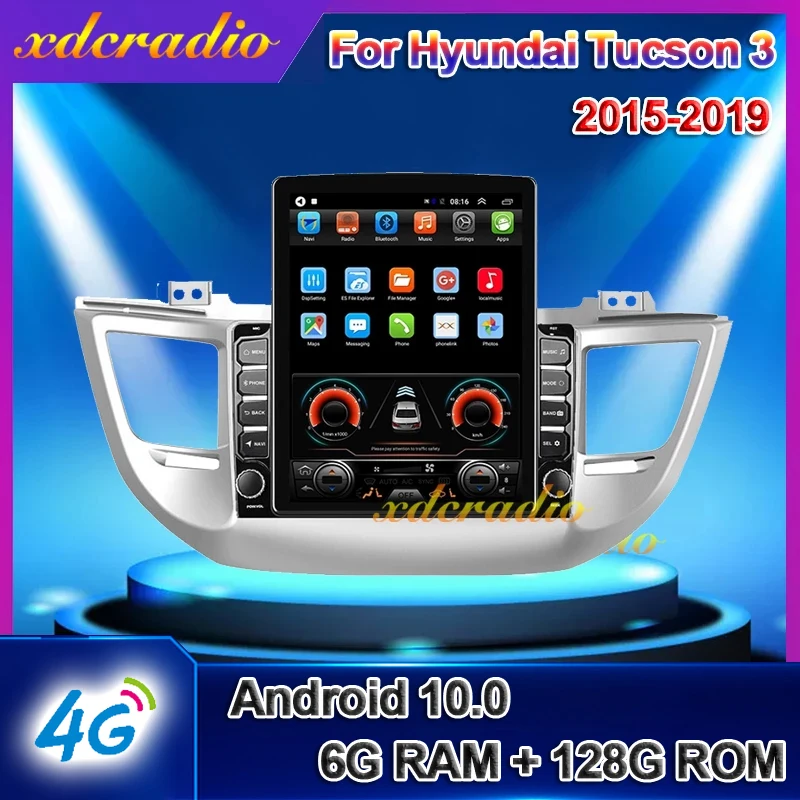 

Xdcradio 10.4" Tesla Style Vertical Screen Android 10.0 For Hyundai Tucson 3 Car Radio DVD Multimedia Player Navigation Carplay
