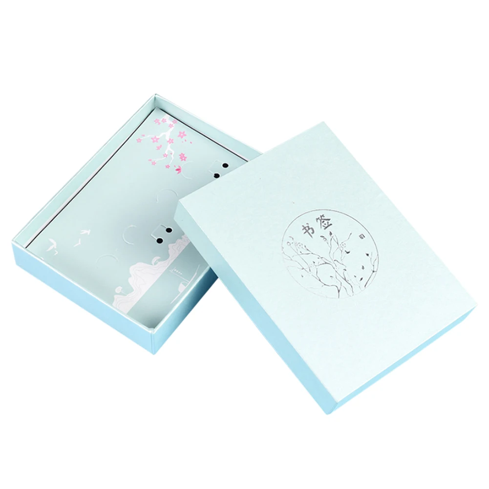 Bookmark Storage Box Holder Container Print Paper Present Case for Gift Packing School Office Supply Teacher |