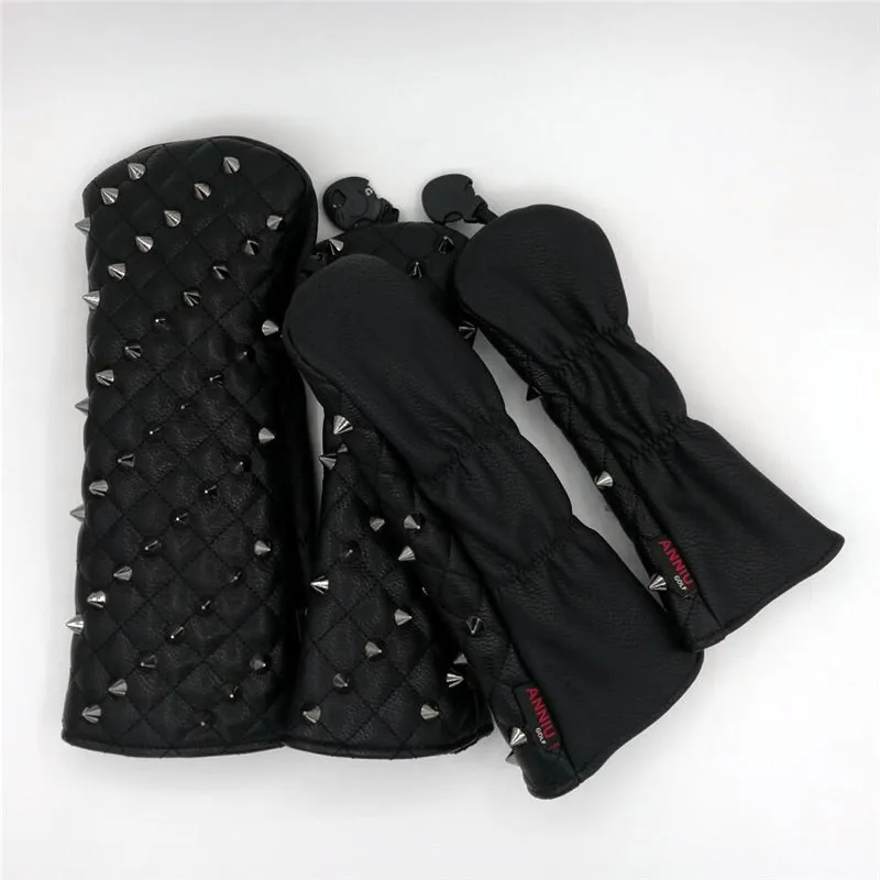 [Черные заклепки] Премиум головные уборы для гольфа водителя сказочный лес