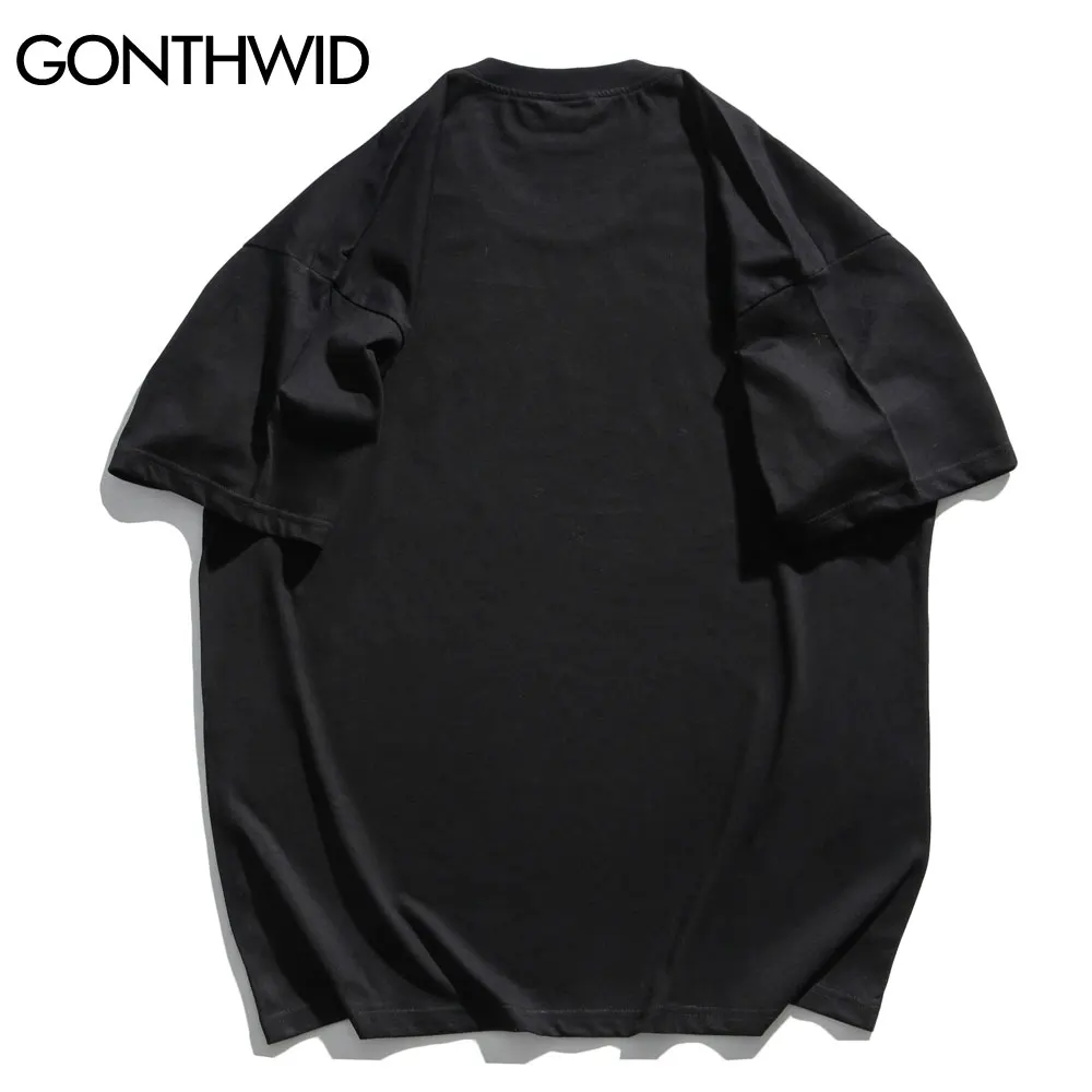 Футболка FPACE в стиле Харадзюку повседневная хлопковая рубашка с коротким рукавом