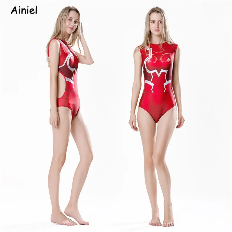 Женский костюм для плавания Darling In The Frankxx Zero Two цельный сексуальный девочек |