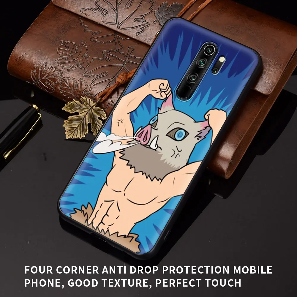 

Case for Xiaomi Redmi Note 9S 9 8 Pro 8T 9T 9A 9C 7 8A 7A Shell 6 6A K20 K30 Soft Back Phone Cover Funda Demon Slayer Tanjirou