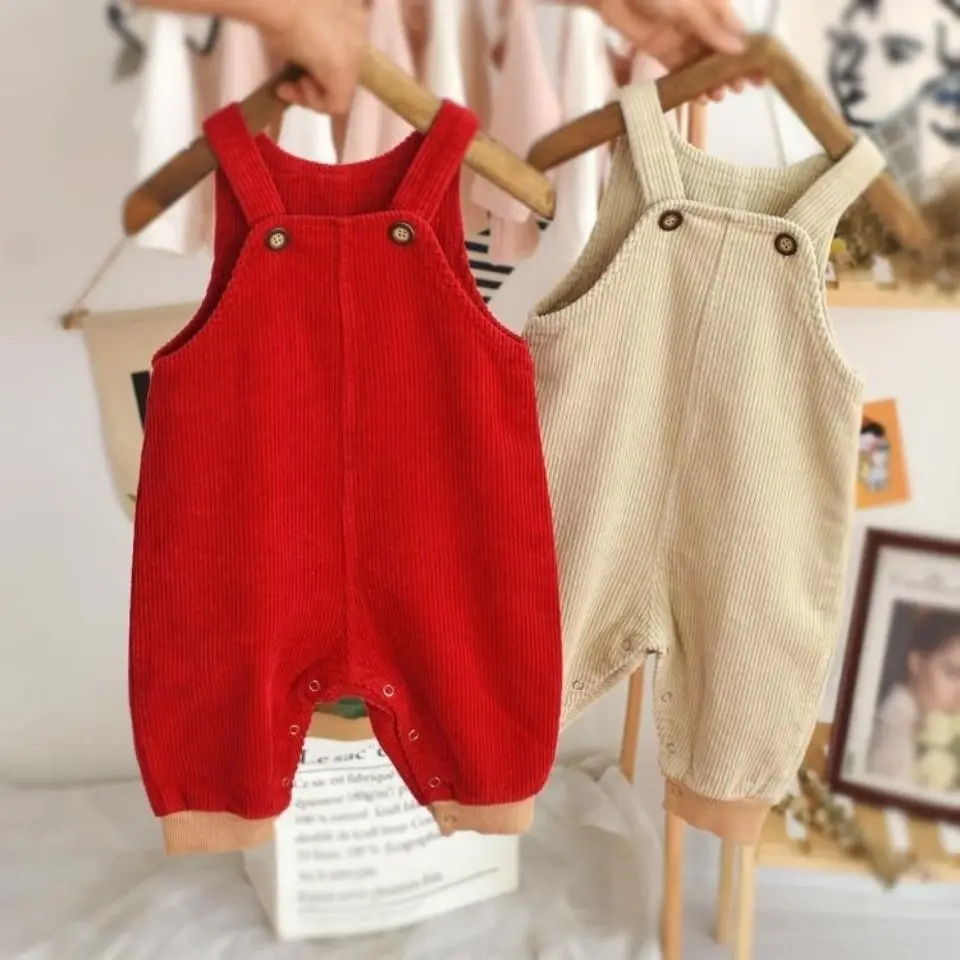 

Детские вельветовые брюки, новинка 2021, демисезонные свободные детские комбинезоны для детей ясельного возраста