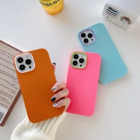 cute candy colors shockproof casing iphone 11 12 13 pro max 6 6s 7 8 plus x xr xs max tpu silicone anti fall mobile iphone case