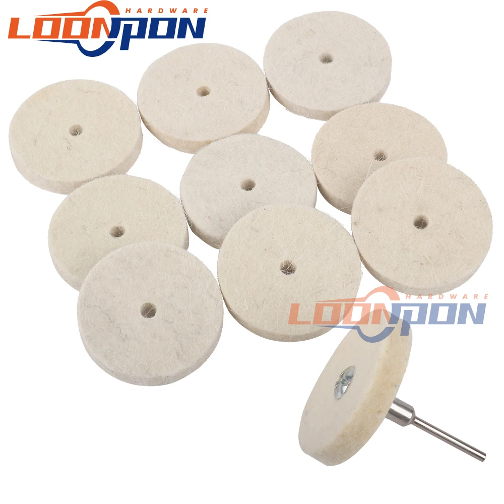 

2 дюйма полировальный диск из шерстяного фетра полировального круга шлифовальные абразивные диски + 1 шт, толщина 3 мм, кольца для принадлежн...