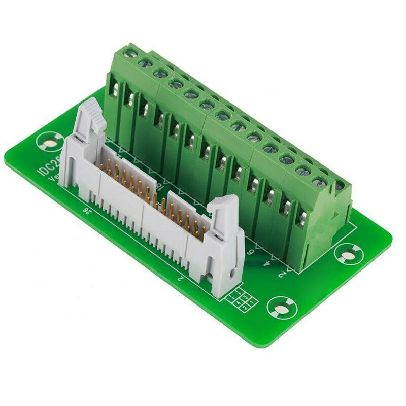 Электроника 26Pin 5 мм IDC коннектор Breakout Board клеммный блок|Детали и аксессуары для