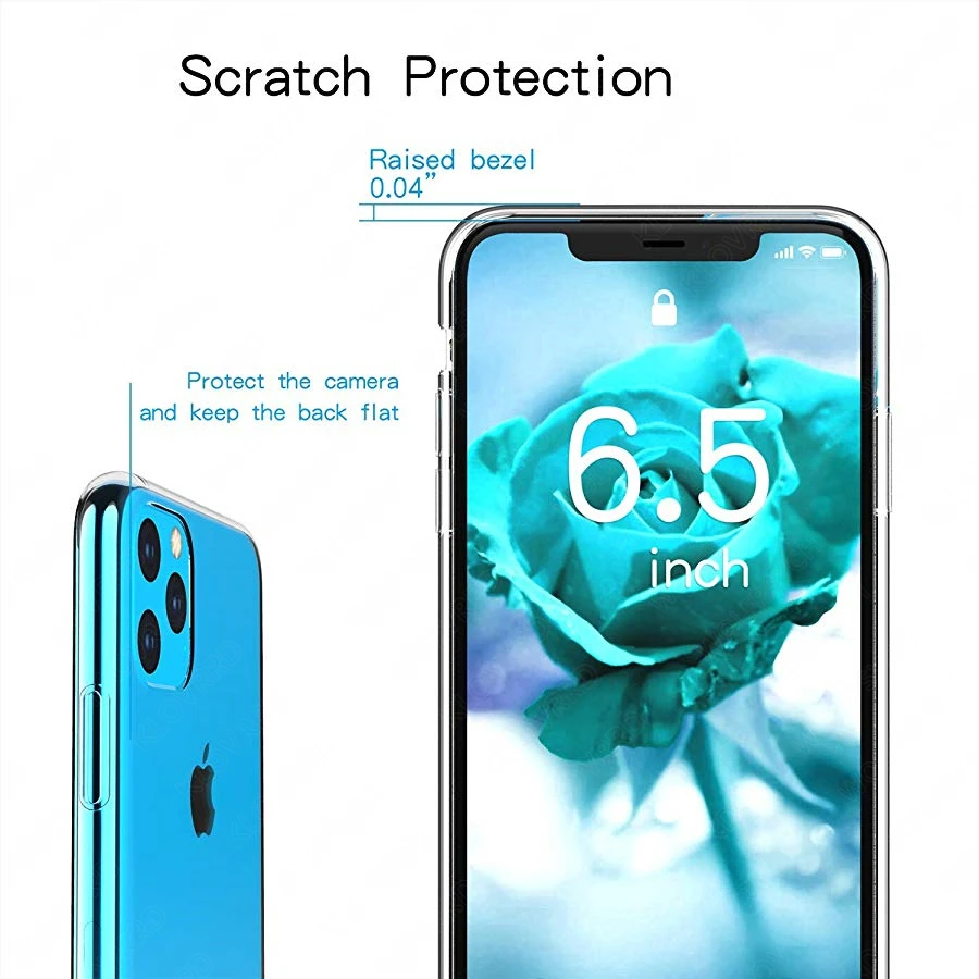 Coque Fundas Защитная пленка для apple iphone XS Max XR 11 pro max TPU силиконовый чехол X 10 7 8 9 6 6S Plus |