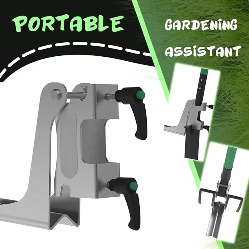 

Weeding Aid Tool Stand Up Digging Use Portable Labor-Saving Gardening Assistant Stainless Removable Foot Pedal