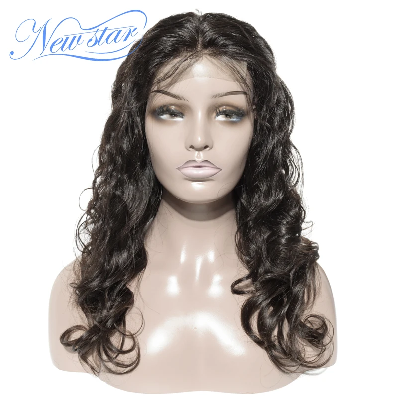 Бразильские волнистые волосы пряди с 4x4 закрытие парик new star девственные