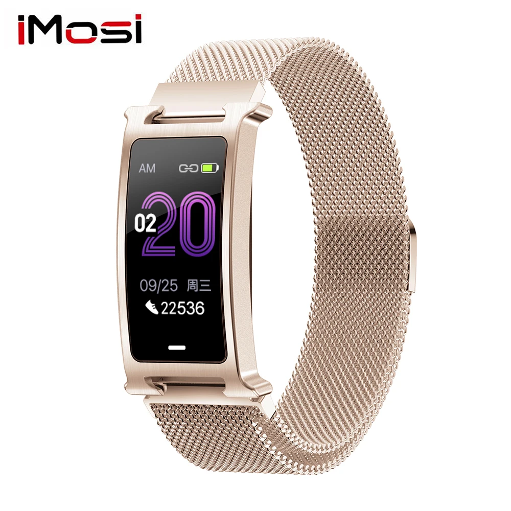 Магнитный металлический ремешок F8 смарт браслет пульсометр кровяное давление