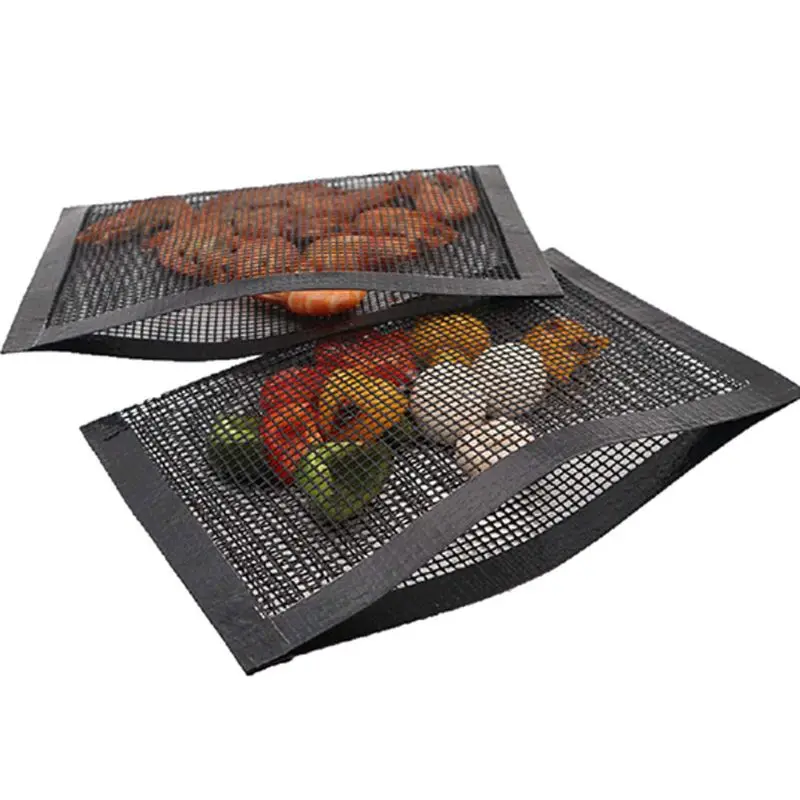 Многоразовые антипригарные барбекю гриль мешок сетки с 2 шт Силиконовые кисти