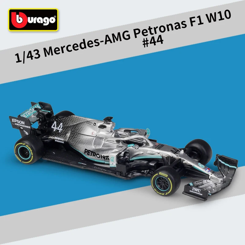 

Литая металлическая Автомобиль Bburago в масштабе 1:43, модель автомобиля F1, модель Benz Racing Car W07/W10, детские игрушки из сплава, детские игрушки для м...