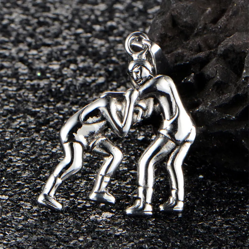 Ожерелье с подвеской для мужчин колье из нержавеющей стали фитнеса бодибилдинга