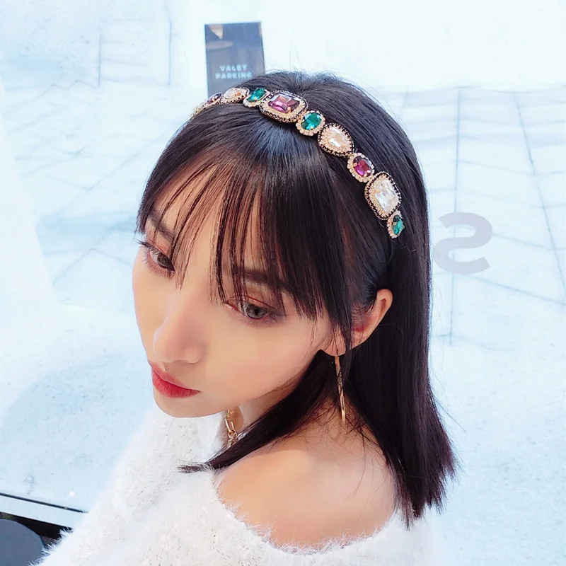 Luxury Shiny Crystal Headbands for Women Sparkly Rhinestone Baroque Hairbands Fashion Woman Hair Accessories |