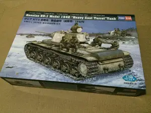 Модель Hobbyboss 84813 148, модель России, модель 1942 дюйма, тяжелый литая башня, танк