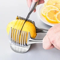 slicer fruit knife lemon potato fixed slicing tool tomato onion anti cutting hand stainless steel kitchen perfect slicer cutting