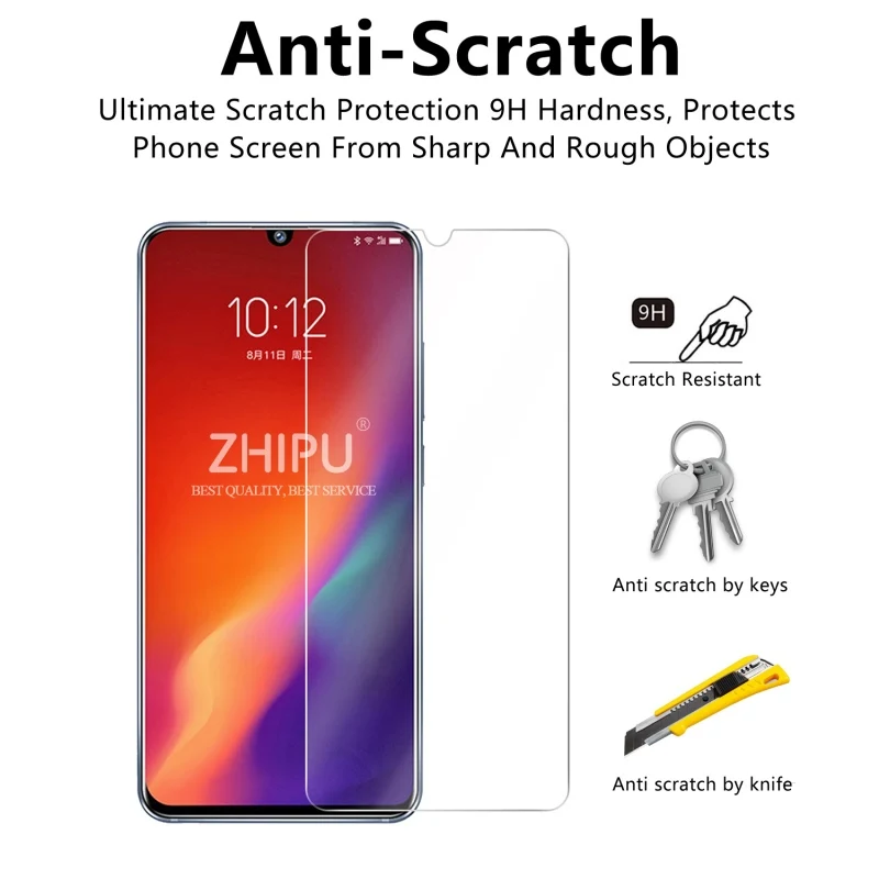 Lenovo Z6 2 шт закаленное стекло для протектор экрана 2.5D 9H Премиум Закаленное