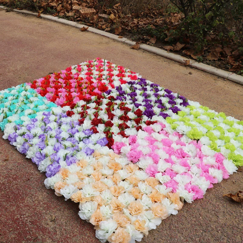 

Artificial Flower Wall Silk Fake Flower Arrangement Wedding Backdrop Decor Party Shop Event Layout Image Wall Window Photo Props