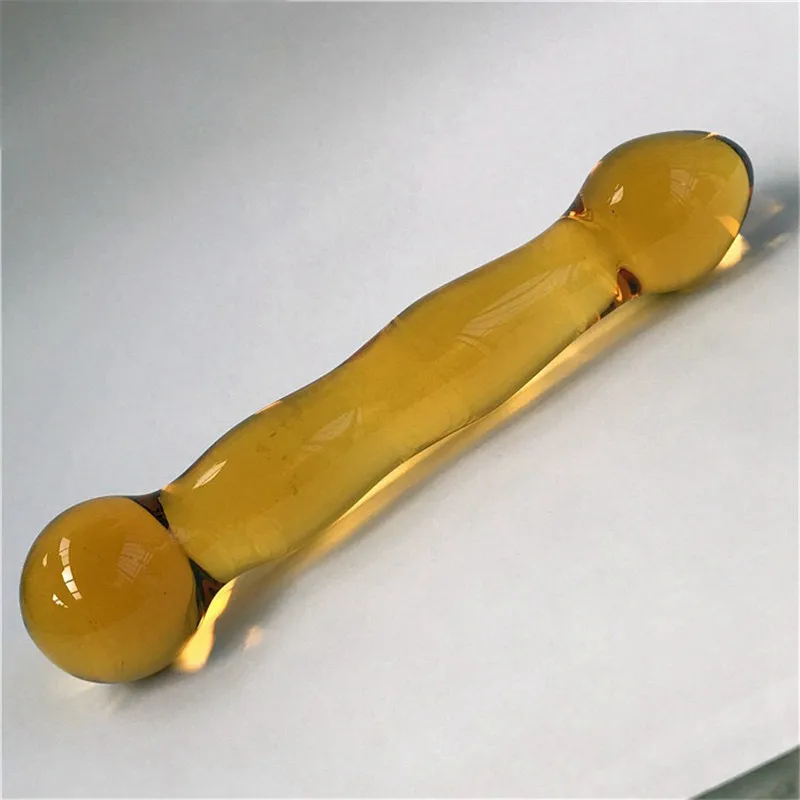 Фаллоимитатор из пирекса для БДСМ искусственный пенис Хрустальная поддельная