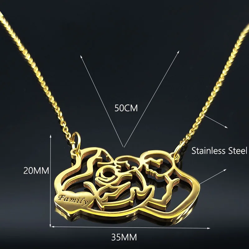 Женское Ожерелье из нержавеющей стали ожерелье золотого цвета с изображением