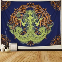mandala tapestry mermaid bohemian mandala wall tapestry indian hippie hippy psychedelic wall hanging for living room bedroom