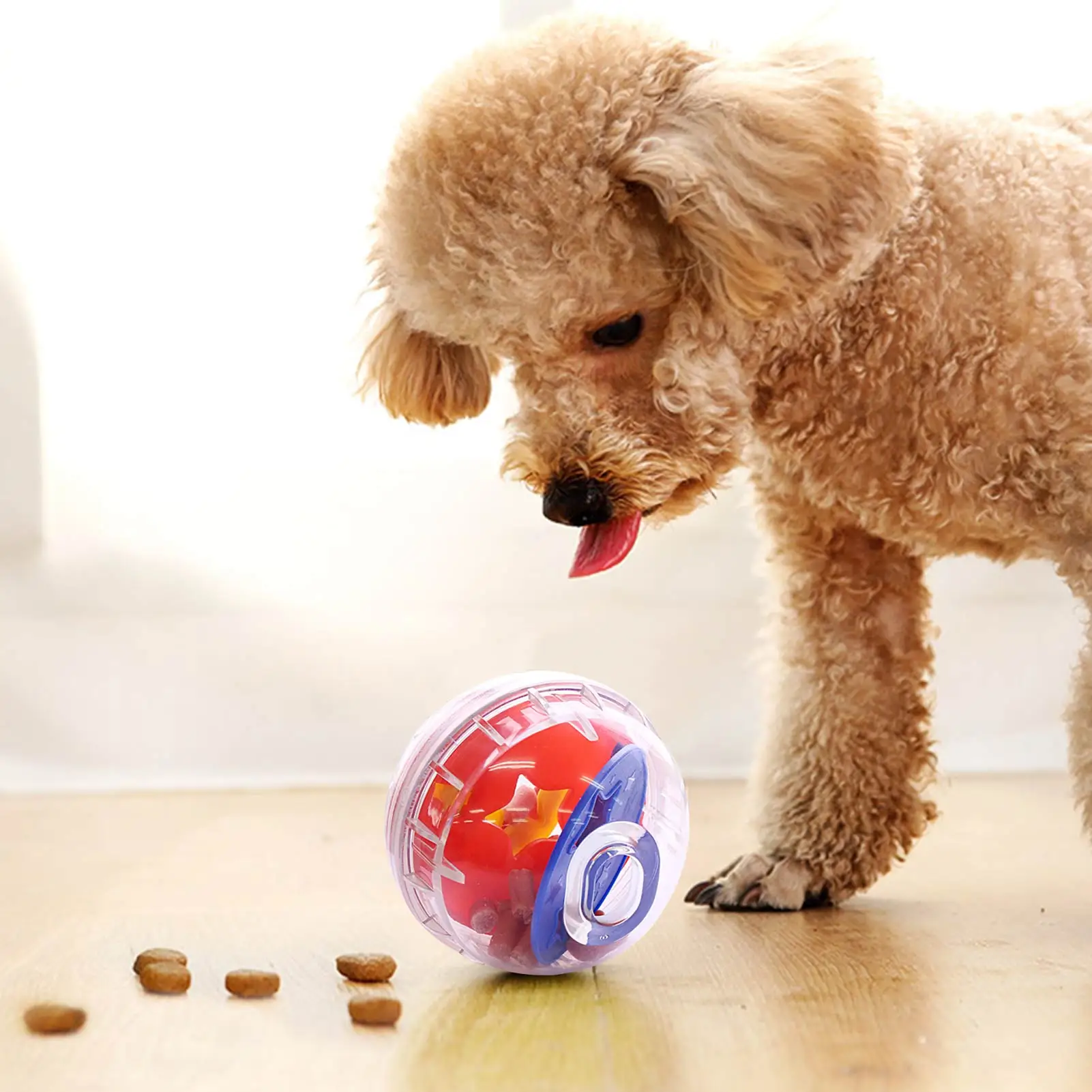 

Мяч для укусов для питомцев, устойчивая к укусам головоломка, интерактивный мяч для ухода за зубами, игрушка для щенков