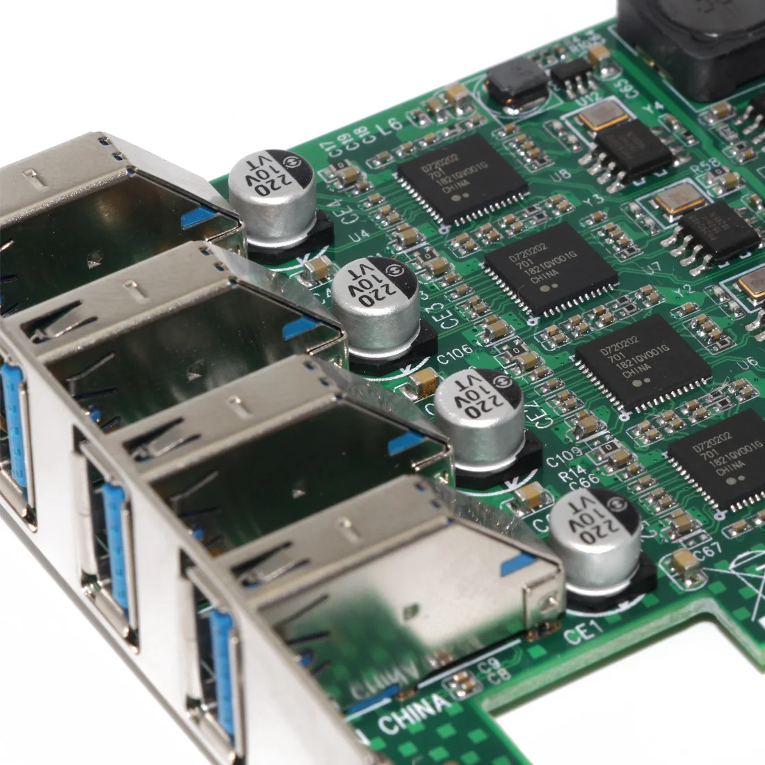 Плата расширения PCI Express PCI-E к USB 3 0 Raiser 8 портов контроллер независимая 4-канальная