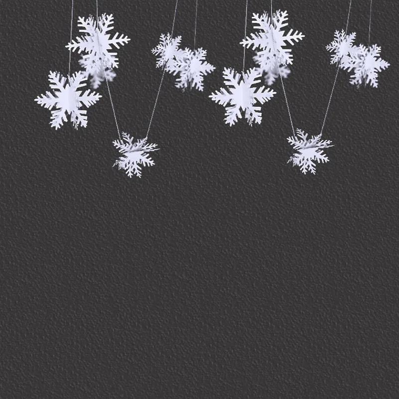 

Christmas New Year Decoration Three-dimensional Snowflake String Hollow Pendant Hanging Accessories