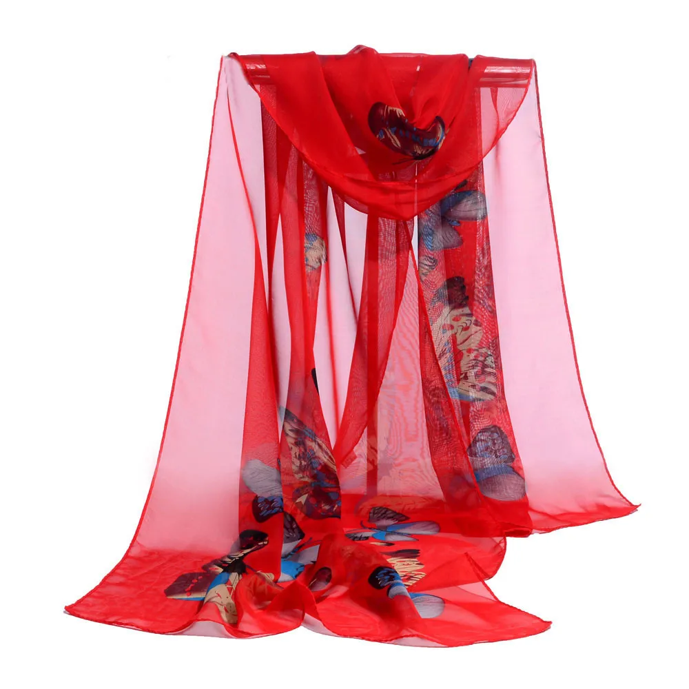 Женский шифоновый шарф SAGACE специальный дизайн удобный мягкий шарф-шаль