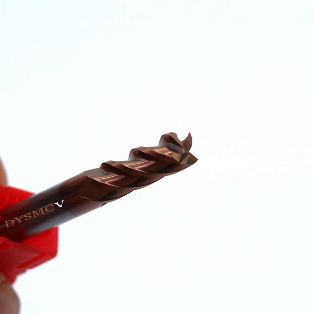 Концевая фреза HRC60 твердосплавная спиральная стандартная длинная с 4 канавками 8