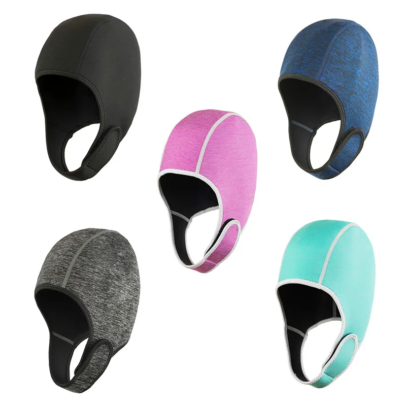 

3D Waterproof Elastic Outdoor Seaside Surfing Diving Hood Headband Swimming Hat Diving Cap Headgear