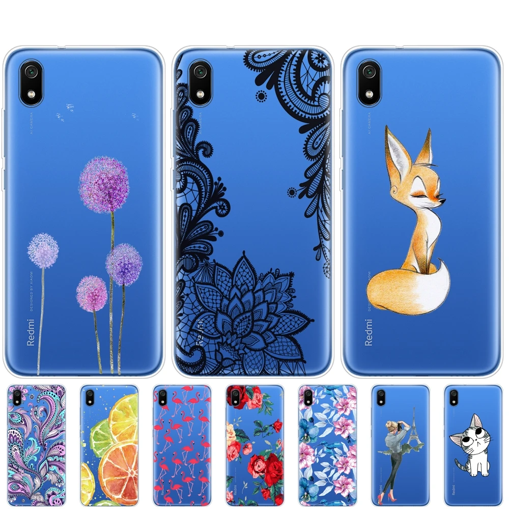 Чехол для Xiaomi Redmi 7a чехлы с полной защитой Мягкая силиконовая задняя крышка из ТПУ