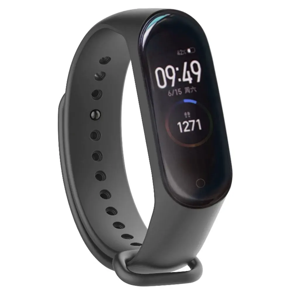 Красочные mi band 4 аксессуары pulseira ремешок сменный силиконовый для xiaomi mi4 умный