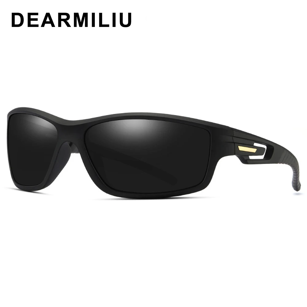 Мужские солнцезащитные очки DEARMILIU TR90 квадратные поляризационные с зеркальным