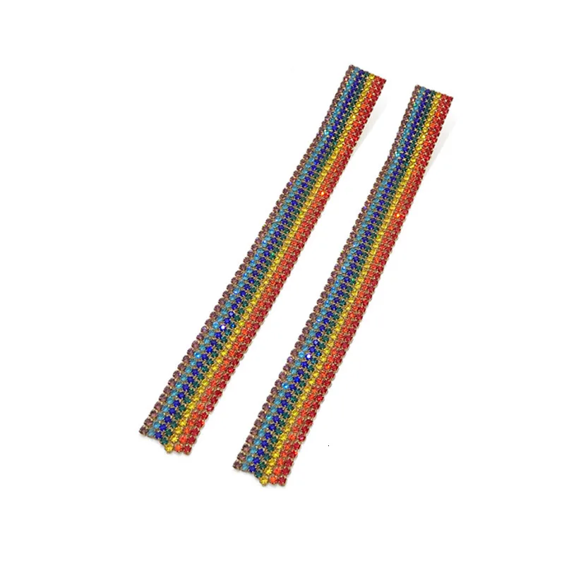 WKOUD EAM женские темпераментные цветные длинные серьги с кисточками быстрая