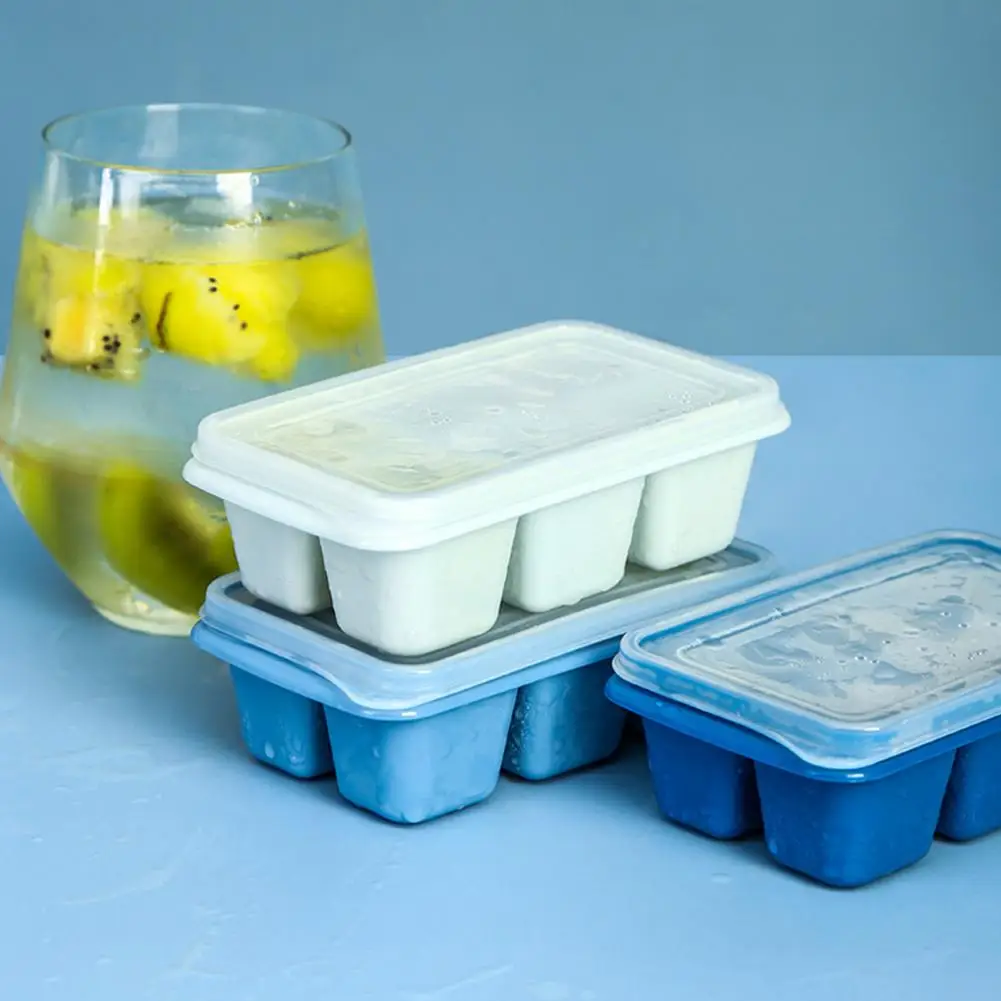 

3Pcs/Set Ice Mold Mini Sealed Cover Blue Small Size Ice Tray for Kitchen