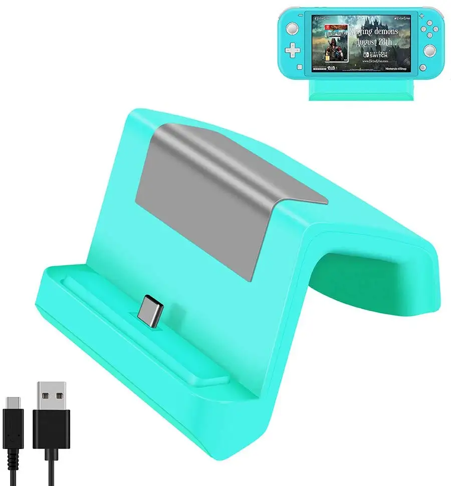 Портативное зарядное устройство для Nintendo Switch Lite док станция мини игр USB подставка