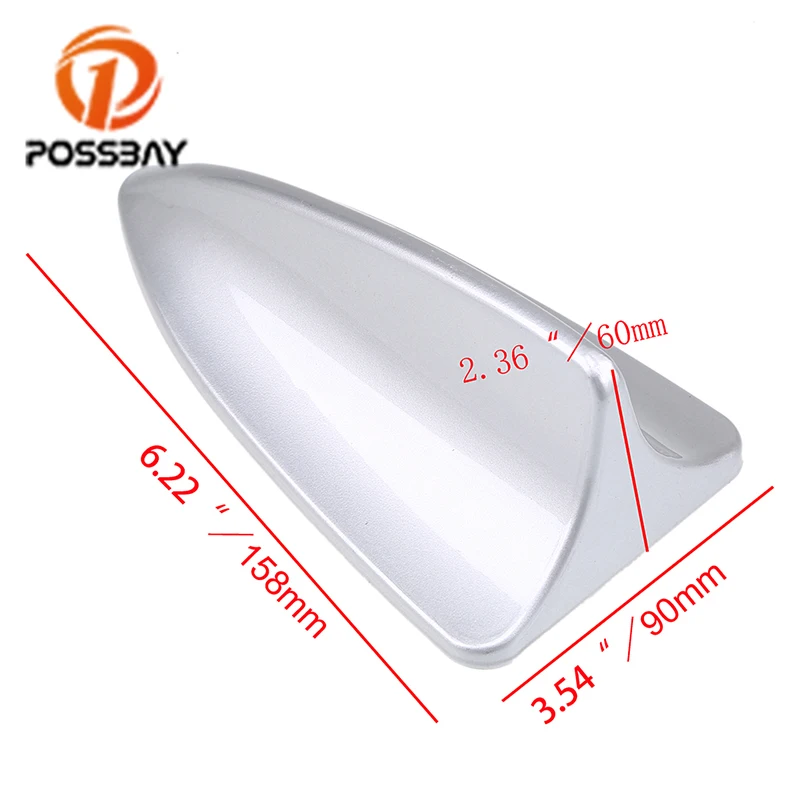 Posbay белый черный серебристый автомобильный плавник Антенна Акула крыша