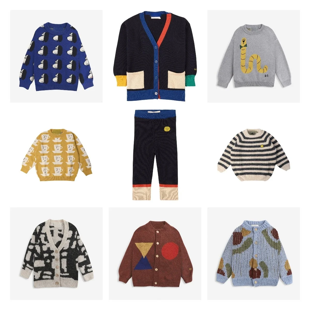 

Детский свитер до продажи 2021 A/W Bc комплекты из вязаного свитера и брюк для девочек, детский пуловер с V-образным вырезом, свитер, кардиган