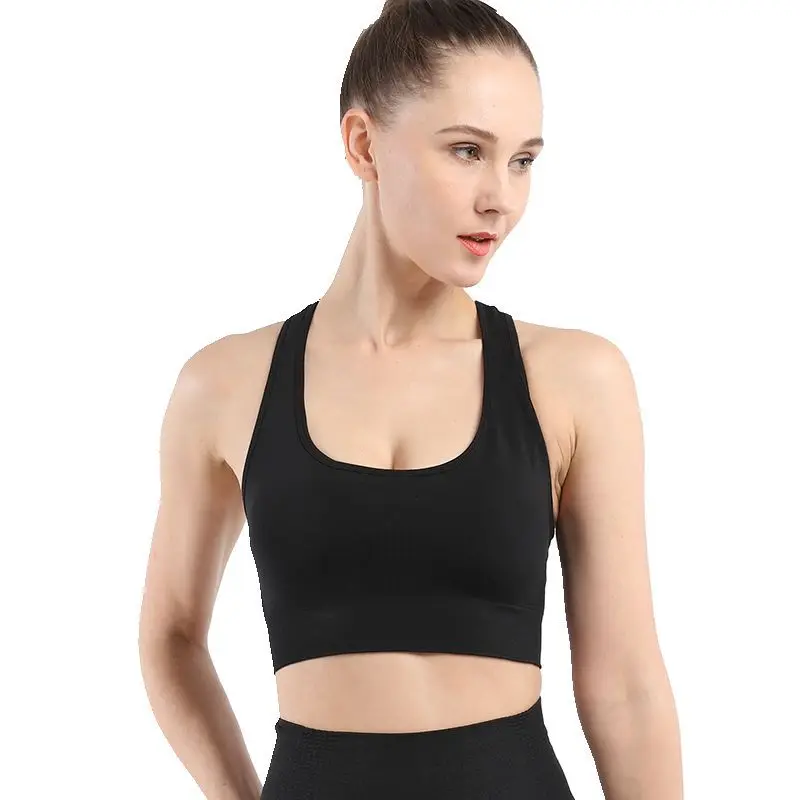 

Mindstream Women Fitness Bra Active Wear Bodybuilding Shockproof Breathable Underwear Anti-Friction Sportswear Seamless Yoga Bra