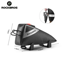 rockbros triangle bag portable water repellent mtb bicycle bag ultralight mini size top front tube frame road bike bag pannier