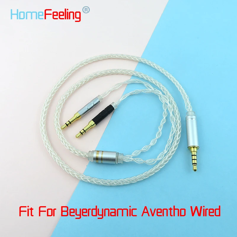 

3.5mm 2.5mm 4.4mm Headset Upgrade Line For Beyerdynamic Aventho Wired Headphone Audio Cable Silver Plated Core OFC