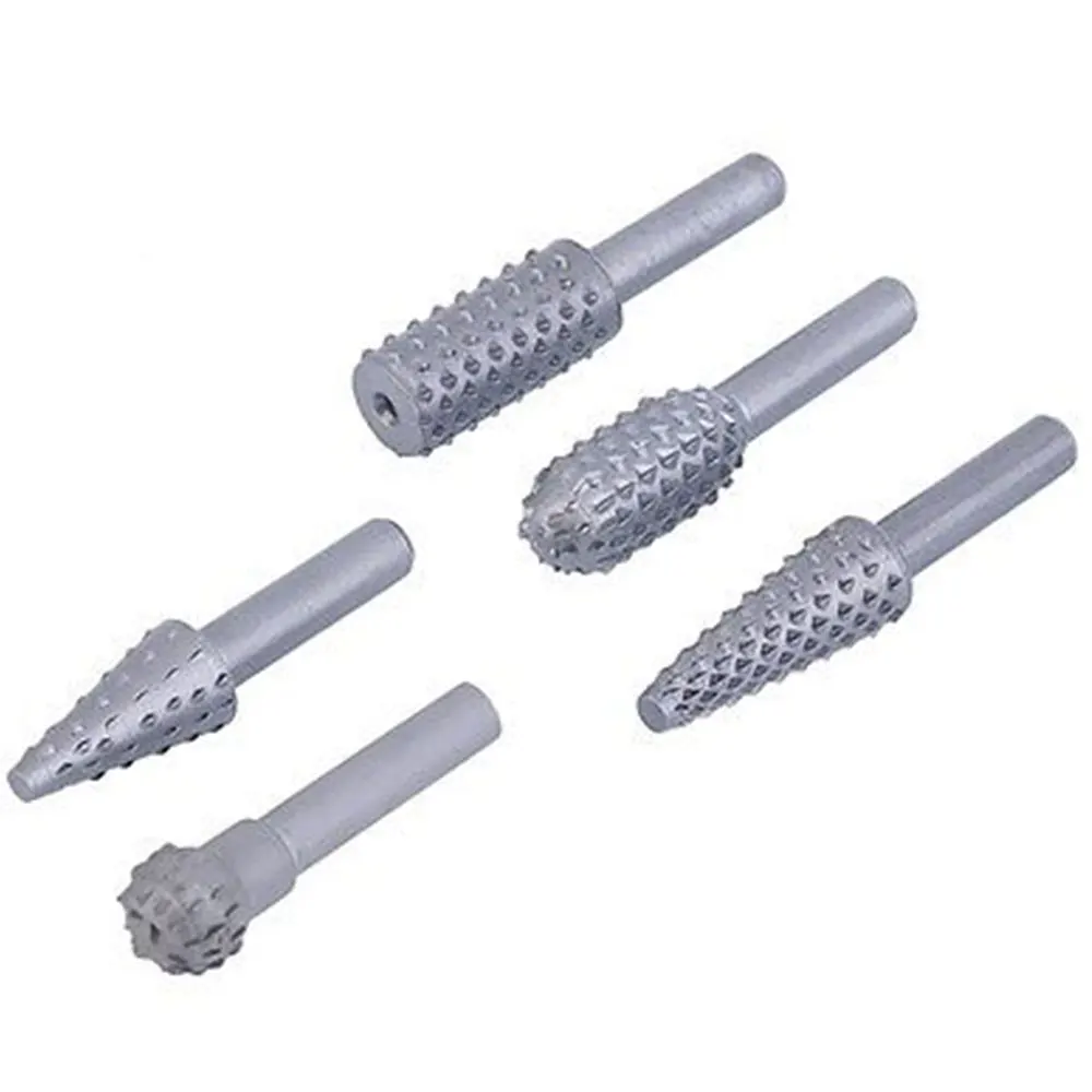 

Polishing File Steel Sharpening Carving Wood Grinding Head Durable 5pcs/Set Drilling Cutter Premium Rotary Burr Embossed